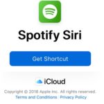 spotify shortcut for playing music via siri