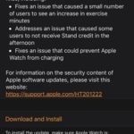 watchos 5.0.1 update log