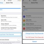 how to change screen time passcode