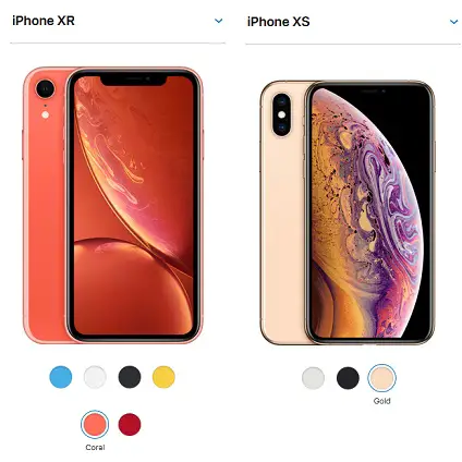 Iphone xr vs xs