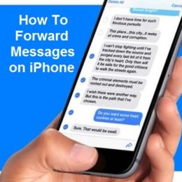 How to Forward Messages on iPhone