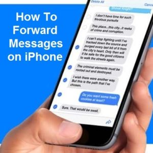 How to Forward Messages on iPhone
