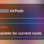live listen unavailable for current route error