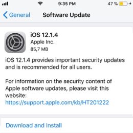 ios 12.1.4 software update