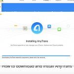 installing AnyTrans on Mac computer.