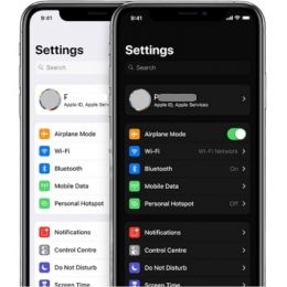 iOS 13 Light and Dark Mode on iPhone.