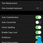 disable slide to type in settings