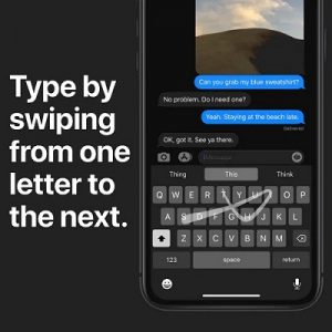 ios 13 slide to type iphone keyboard