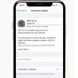 iOS 13.1.2 Software Update screen