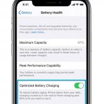 optimized battery charging option