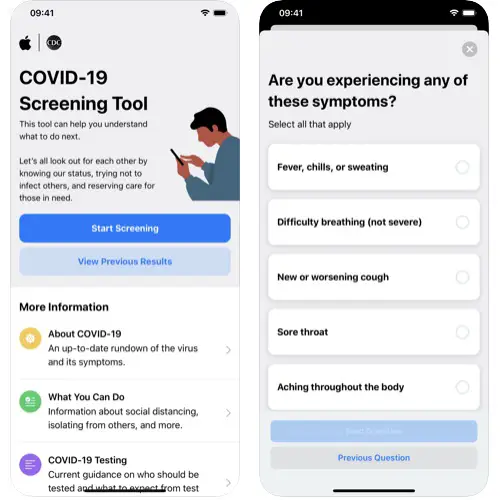 Apple COVID-19 Screening App For iPhone And iPad | iPhoneTricks.org