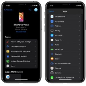 Apple Support app gets Dark Mode and other enhancements