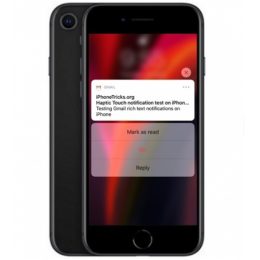 how rich text notifications should look on the new iPhone SE