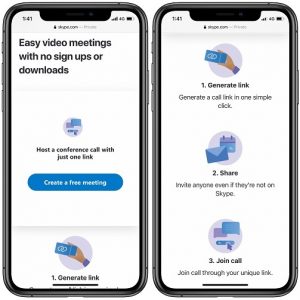 Host Skype conference call with just a link