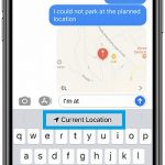 how to send current location in Messages