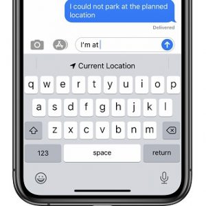 Tip so send current location via iOS Messages