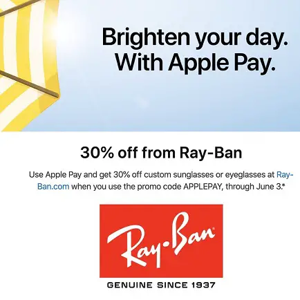 How To Get 30% Cheaper Ray-Ban Glasses With Apple Pay