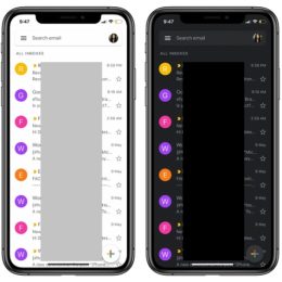 Gmail for iOS with Light and Dark Mode