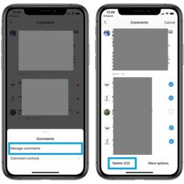 How to bulk delete comments in Instagram