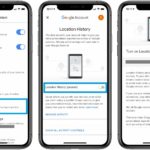 how to enable Google Maps Timeline on iPhone