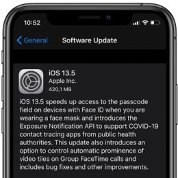 iOS 13.5 Software Update screen