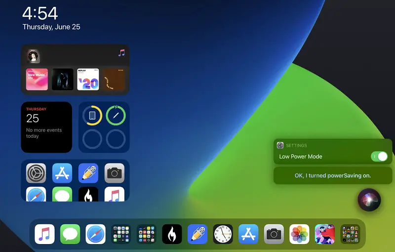 Low Power Mode iPadOS 14
