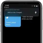 iOS 14 Apple Watch is fully charged banner notification
