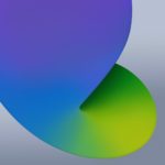 ios 14 blue & green wallpaper