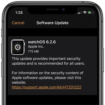 watchOS 6.2.6 Comes With Security Updates