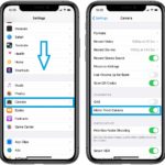 how to mirror front camera on iPhone