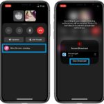 how to stop iPhone screen sharing in Facebook Messenger