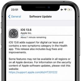 iOS 13.6 Software Update screen