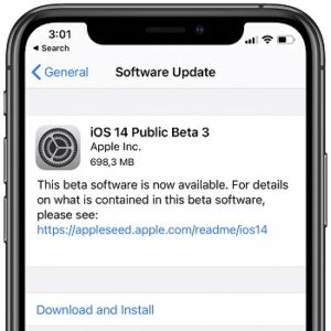 iOS 14 Public Beta 3 Software Update