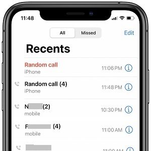 iPhone random calls issue