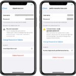 various types of compromised passwords in iCloud Keychain