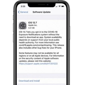 iOS 13.7 software update