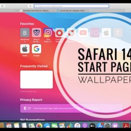 Customized Safari 14 Start Page Wallpaper