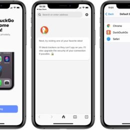 DuckDuckGo default web browser on iPhone