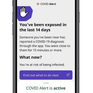 Exposure Notification generated by the COVID Alert app