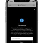 Netflix free online not available on iPhone