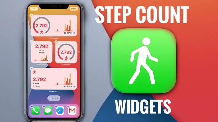 Step Counter Home Screen Widget iOS 14