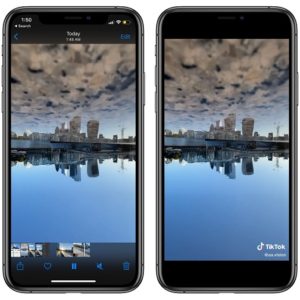 TikTok video without watermark vs watermarked video