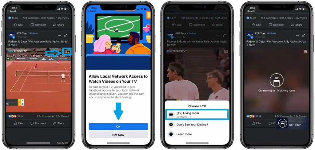 how to allow facebook videos local network access