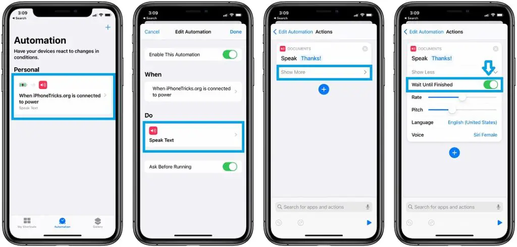 how to fix iphone automation running in a loop