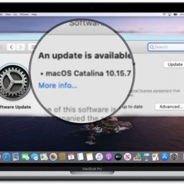 macOS Catalina 10.15.7 software update