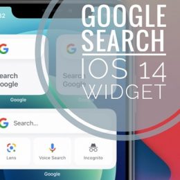 Google Search widget on iPhone Home Screen