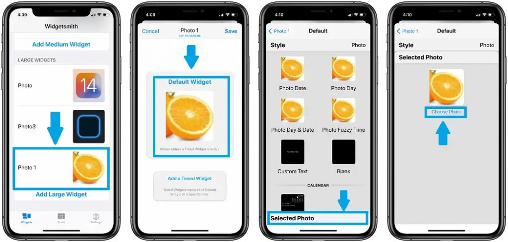 how to configure widgetsmith photo widget