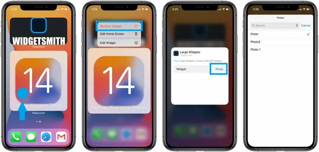 how to edit widgetsmith widget
