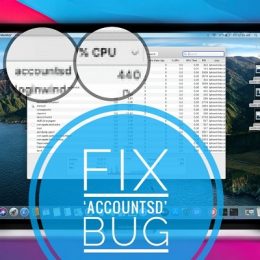 how to fix accountsd bug that slows down Mac