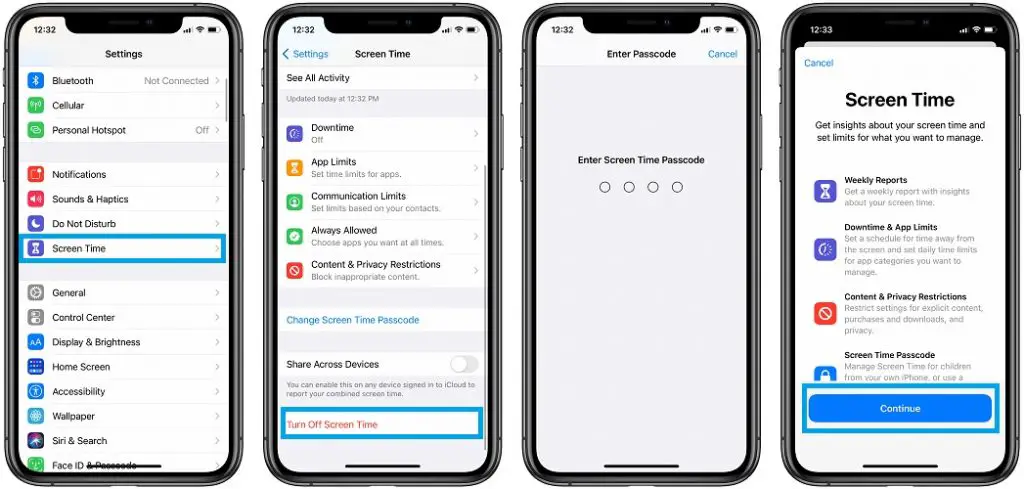 how to fix screen time